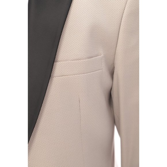 Derman Ecru Satin Collar 3 Piece Tuxedo - Picture 5 of 6